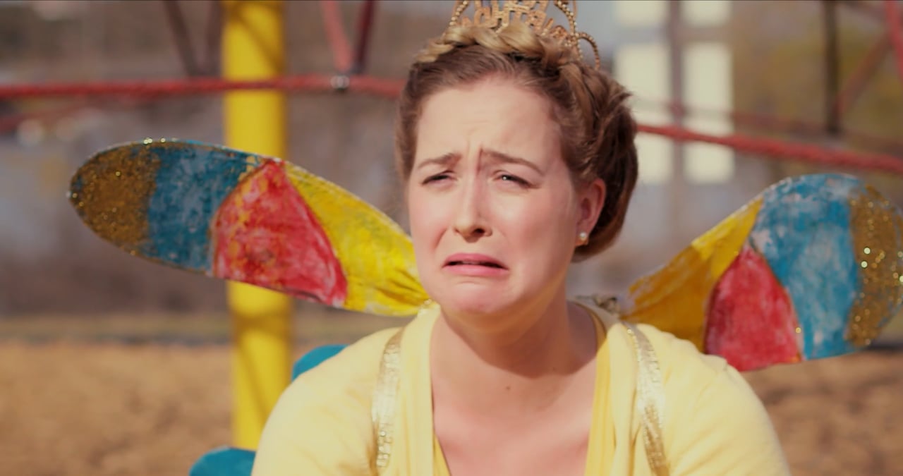 A performer dressed as a fairy in the Wrongbird music video
